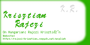 krisztian rajczi business card